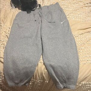 Nike grey barrel leg sweatpants